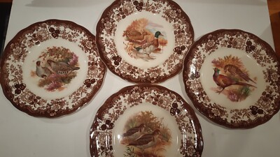 royal worcester Palissy Game Serie Speiseteller. Englisch Sammlung Set 70er Jahre