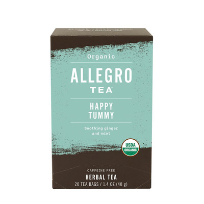 Allegro Tea Organic Happy Tummy Tea Bags 20 Ct