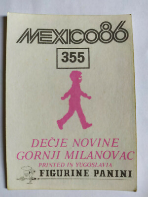 Panini World Cup Mexico 86 – Vignette N°355 Jens Bertelsen – Collection L37