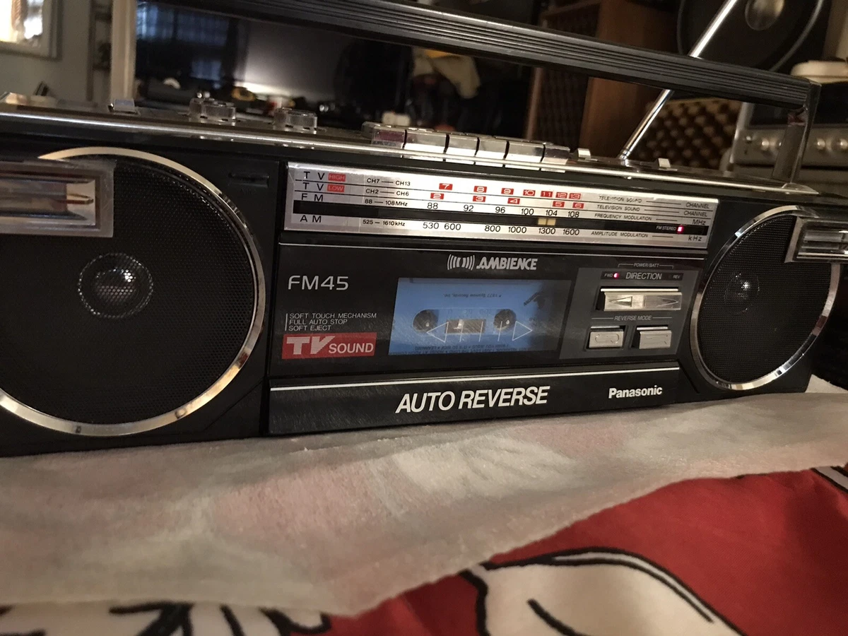 Vintage Panasonic Ambience Radio/Cassette Boombox Model RX-FM45 Made In Japan