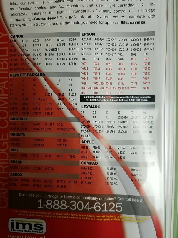 New Ink Refill System 640ml Compatible With Canon Epson Brother Apple Inkjet IMS - Image 4 of 4