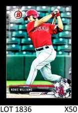 1-2017 BOWMAN DRAFT BASE PAPER NONIE WILLIAMS ANGELS CARD#BD-153 QTY
