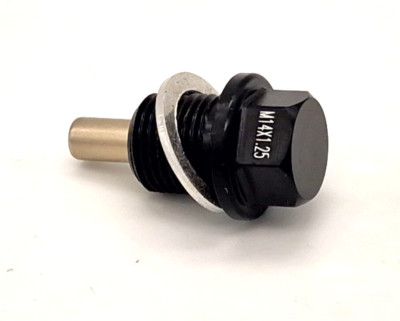 M14x1.25 MAGNETWANNE ÖLABLASSSCHRAUBE PASSEND FÜR PEUGEOT CITROEN 1.9D 2.0 HDI SCHWARZ