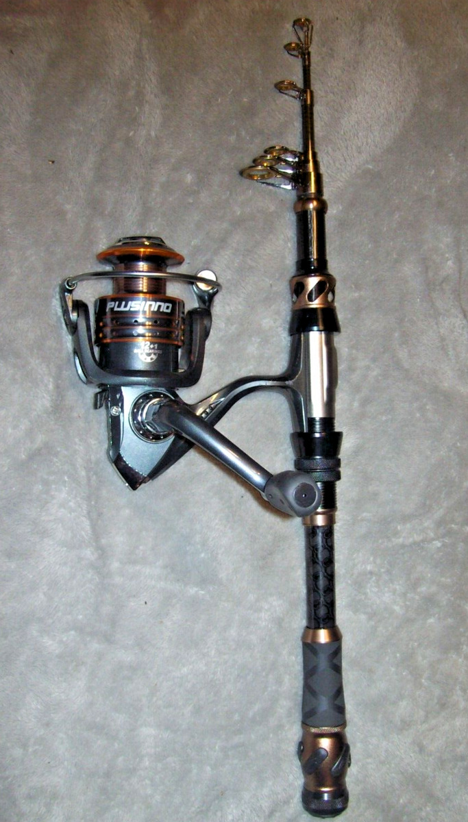 Plusinno HA3000 Fishing Reel Spinning Freshwater Saltwater & Telescoping Rod  (D1