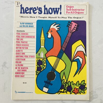 Here s How I Taught Myself To Play The Organ Hansen Self Instructor Organs Book