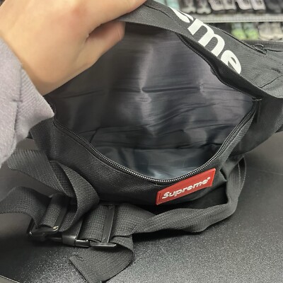 Supreme Fanny Pack / Cross Body Bag Black Missing A Zipper | eBay
