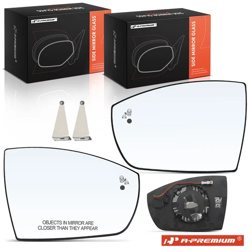 A-Premium 2x Mirror Glass Heated w/ Blind Spot & Spotter Glass for Ford Escape
