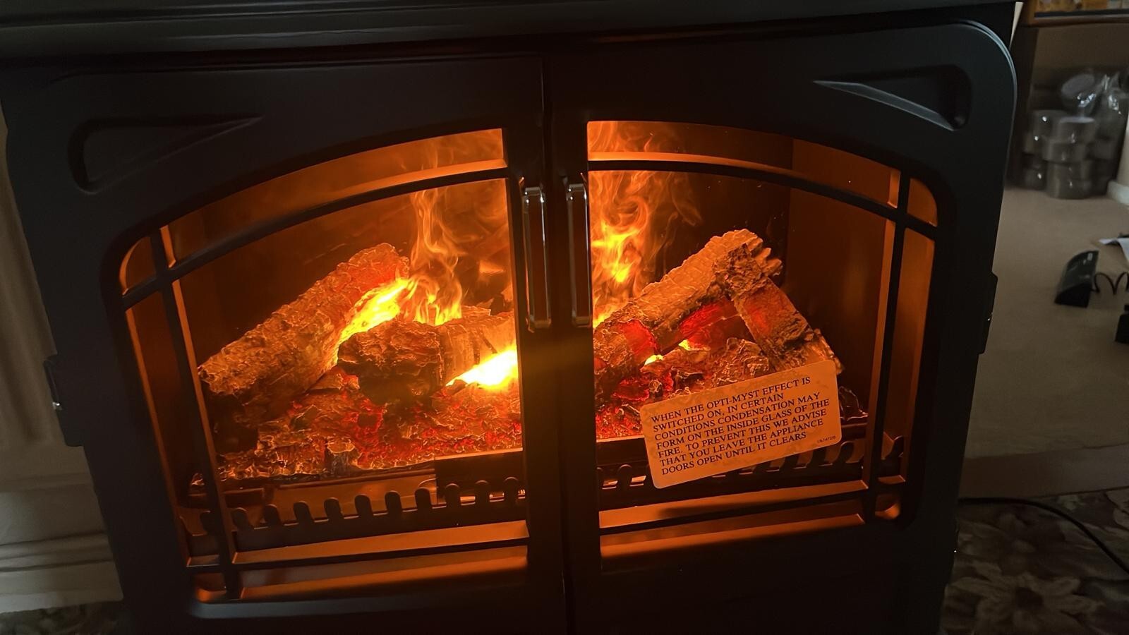 Dimplex FOR20 Fortrose Optimyst Electric Stove, Freestanding Electric