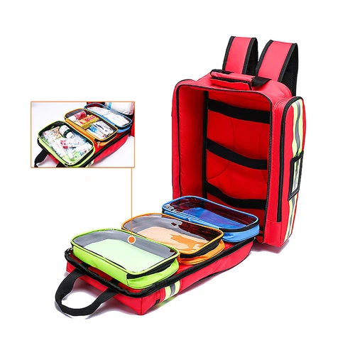 Kit médico de primeros auxilios mochila de rescate de emergencia almacenamiento gran capacidad exterior*/ - Imagen 11 de 32
