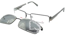 Easytwist M CT 207 Black 90W With Polarized Clip On Eyeglass Frame 56 18 140