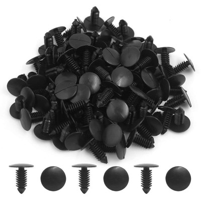 200 Pcs Car Plastic Trim Boot Rivets Push Clip Fastener, 6.4Mm Hole Push Retaine