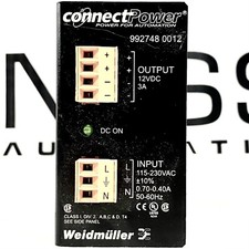 Weidmuller 992748-0012 ConnectPower Power Supply 115-230VAC .7-.4A 50/60Hz