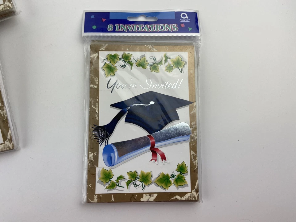 Lot Of 6 Top Of The Class Graduation Party Invitations - Image 2 of 3