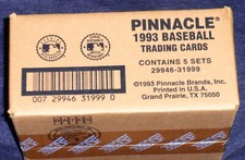 1993 Pinnacle Joe DiMaggio SEALED 5 Set Case 5 Autographs LAST CASE 32+ Years