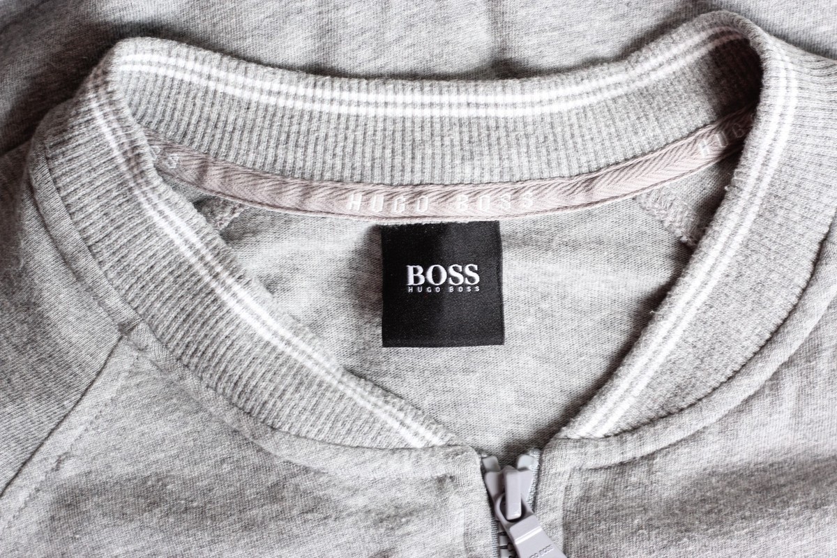 HUGO BOSS College Jacke Zip Sweatshirt Herren Größe L VR2317