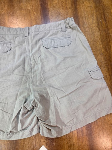 REI Cargo Hiking Shorts Men's 36 waist Beige UPF40+ Nylon Fishing Zip Pockets - Picture 15 of 17