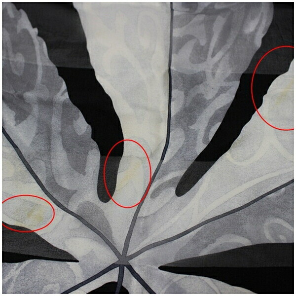 Authentic Lanvin Silk Scarf Leaf Pattern Polka Do… - image 9