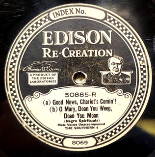 EDISON DIA. DISC #50885 Good News Chariot's Comin'! / Couldn't Hear Nobody Pray