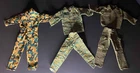 Lot of 3 Vtg Camo Military Clothes Outfits For G.I. Joe Ken Doll Strike Force
