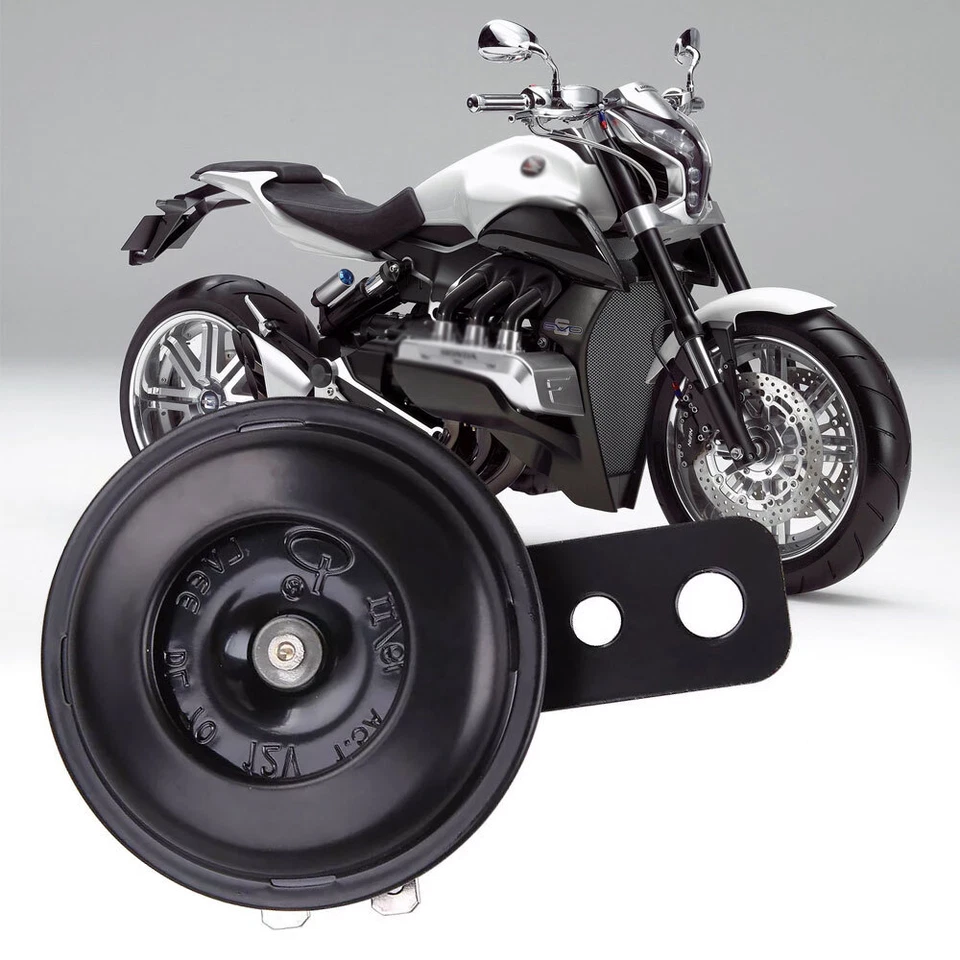 Bocina de scooter 12V Loud 115dB negra universal para Honda Suzuki Yamaha Kawasaki EE. UU. Foto 4 de 4
