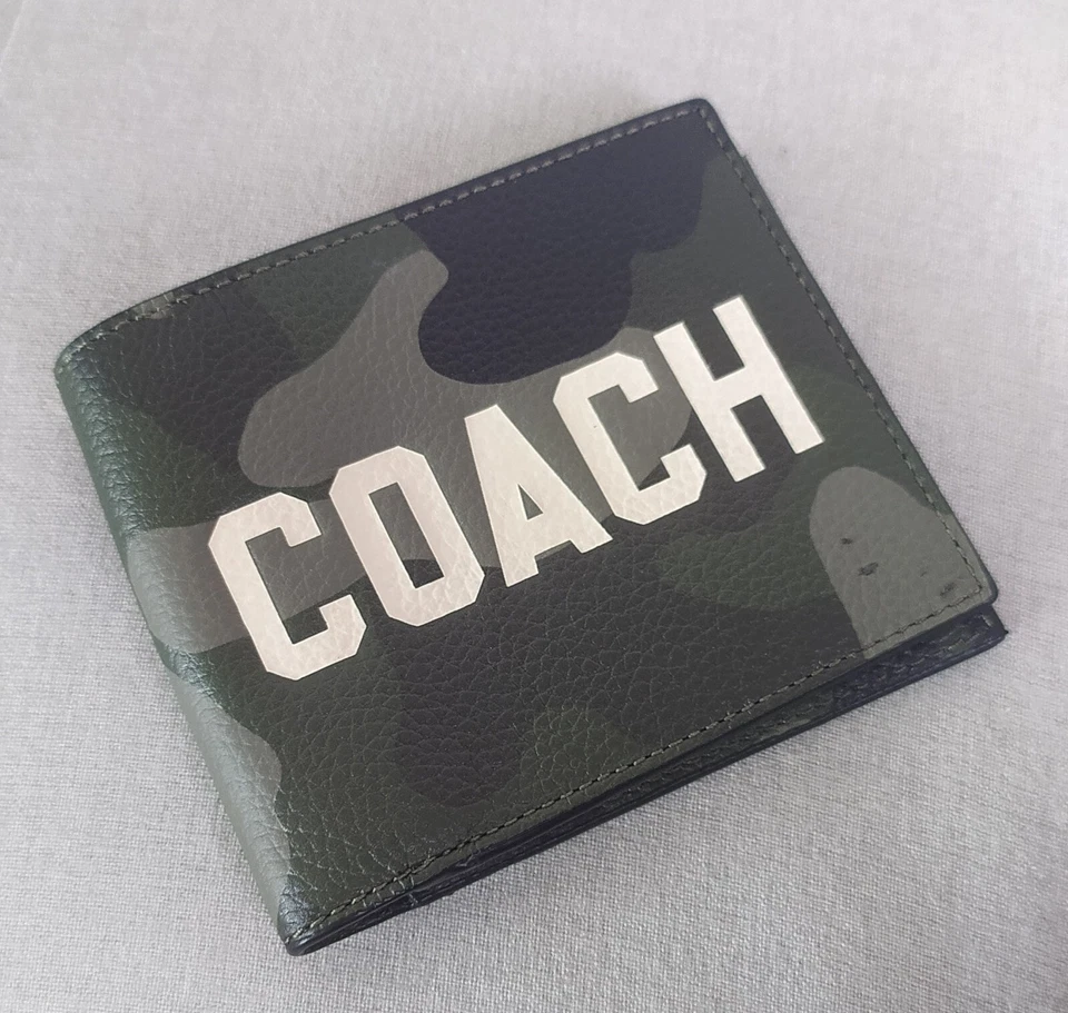 Coach 3 In 1 With Camo Print & Coach Graphic Wallet Worldwide Shipping T - 9019 - Image 3 of 4