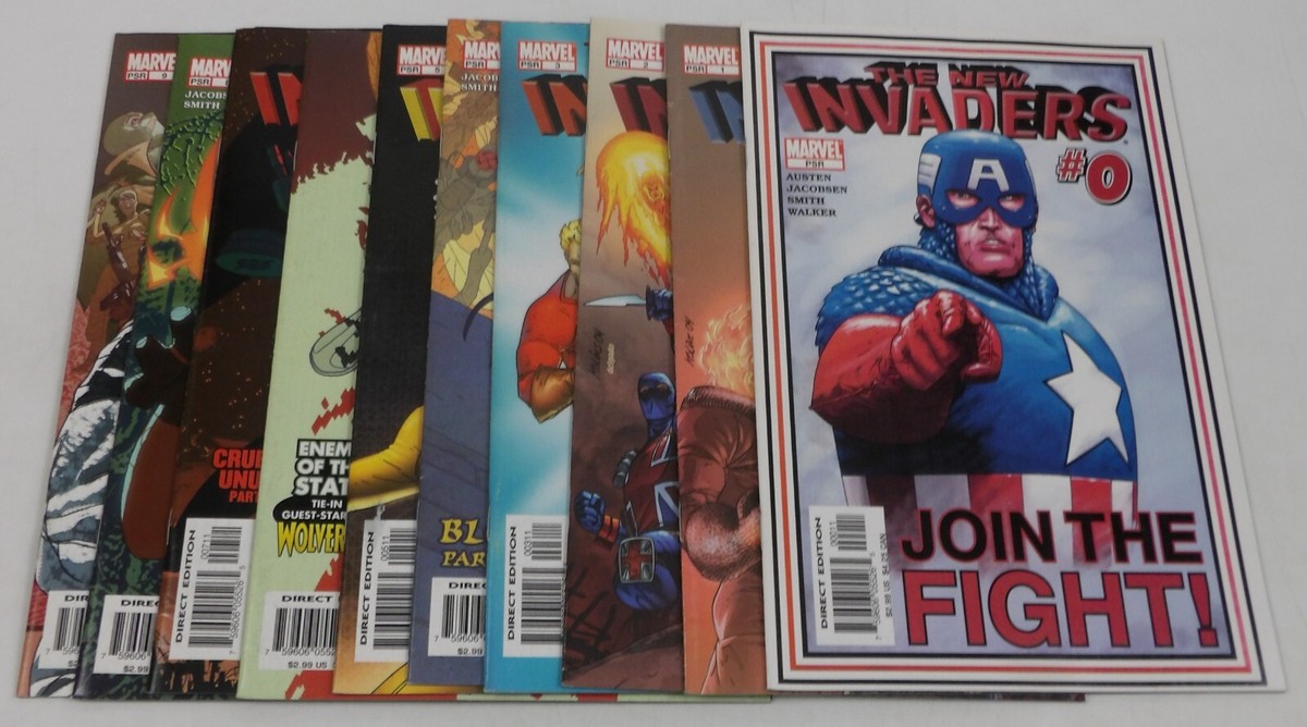 MARVEL NEW INVADERS #0-9 アメコミ New Invaders #0 & 1-9 VF/NM complete series Human Torch Namor