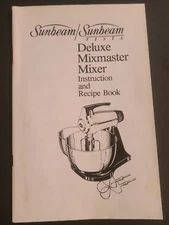 Vintage Sunbeam Vista Deluxe Mixmaster Mixer 38 Page Instruction & Recipe Book