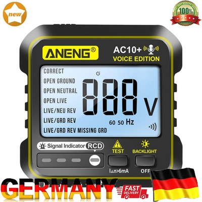Multi-function Socket Tester Digital Voltage Detector for US/EU Plug Home Tool