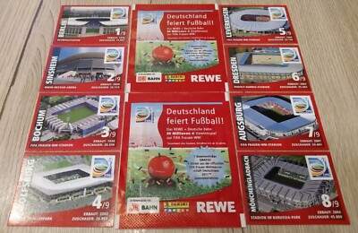 RARE PANINI WOMENS FIFA WORLD CUP 2011 GERMANY 2 REWE PACK & EXTRA SET 8 STADIUM