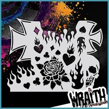 Tattoo Kit #1 - Reusable Airbrush Stencil Template