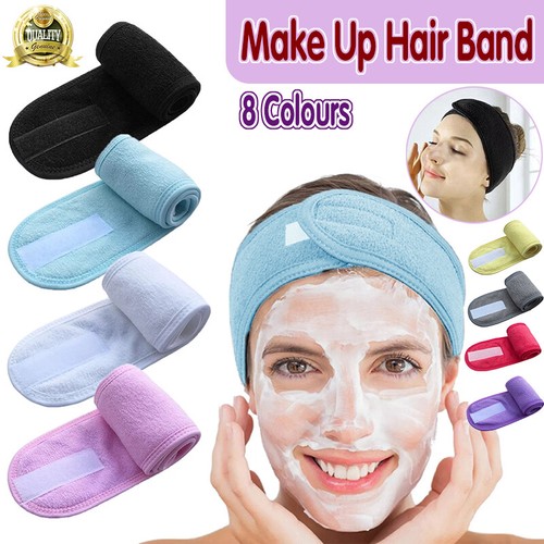 8 Colours Wrap Head Band Hairband Hair Band Adjustable Facial Make Up