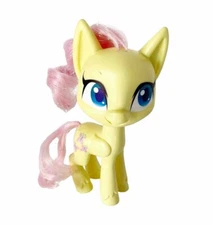 My Little Pony Fluttershy Tinsel Hair 6 Inch Figure Toy Yellow MLP Hasbro