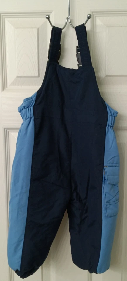 Niños Niños Niñas Okie-Dokie Azul Dos Tonos Babero Esquí Nieve 12M Exterior Foto 2 de 4