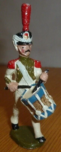 vintage metal soldier - Napoleonic Era - drummer *