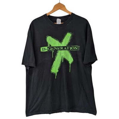 Vintage WWE D Generation X Herren T-Shirt All Style Apparal Schwarz Größe XL 2006 Ära
