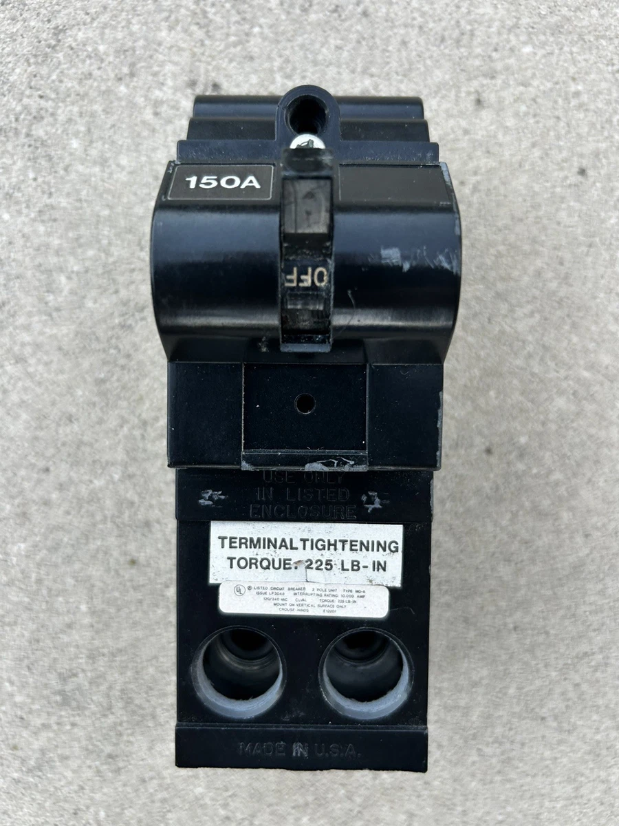 Disjoncteur Crouse Hinds MH115L 15A 1 Pôle - Reconditionné Par Le Vendeur - 120V AC Manuel