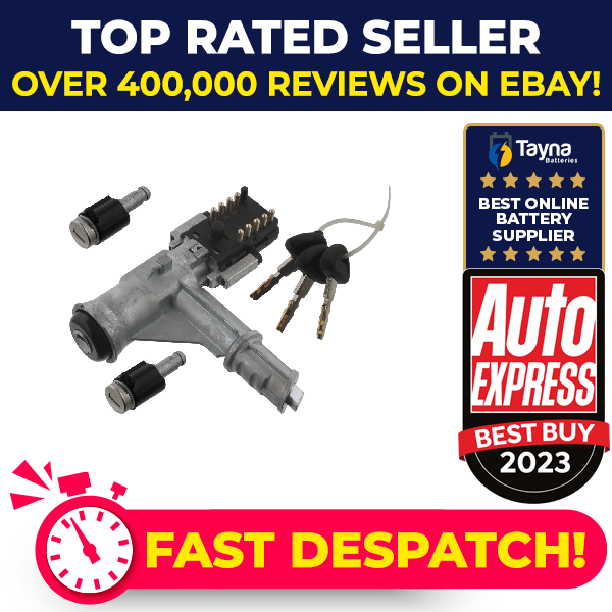Steering-Lock With Key 35472 Febi 1381795 1776871 Genuine Top Quality Guaranteed