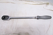Snap-on 1/2" Drive Dual 80 Long Handle Gray Hard Grip Ratchet SHLD80A