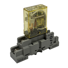 IDEC RH1B-UL  24VAC SPDT Relay 10A with  SH1B-05  DIN Rail Socket LED Indicator