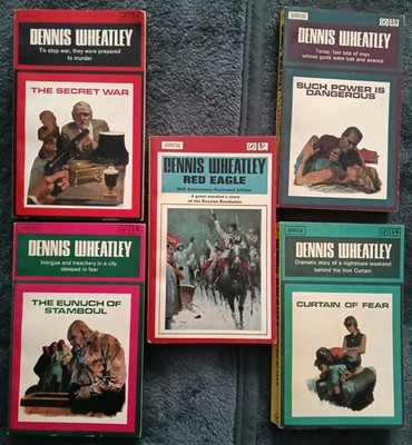 Dennis Wheatley 5 Arrow Paperback Books