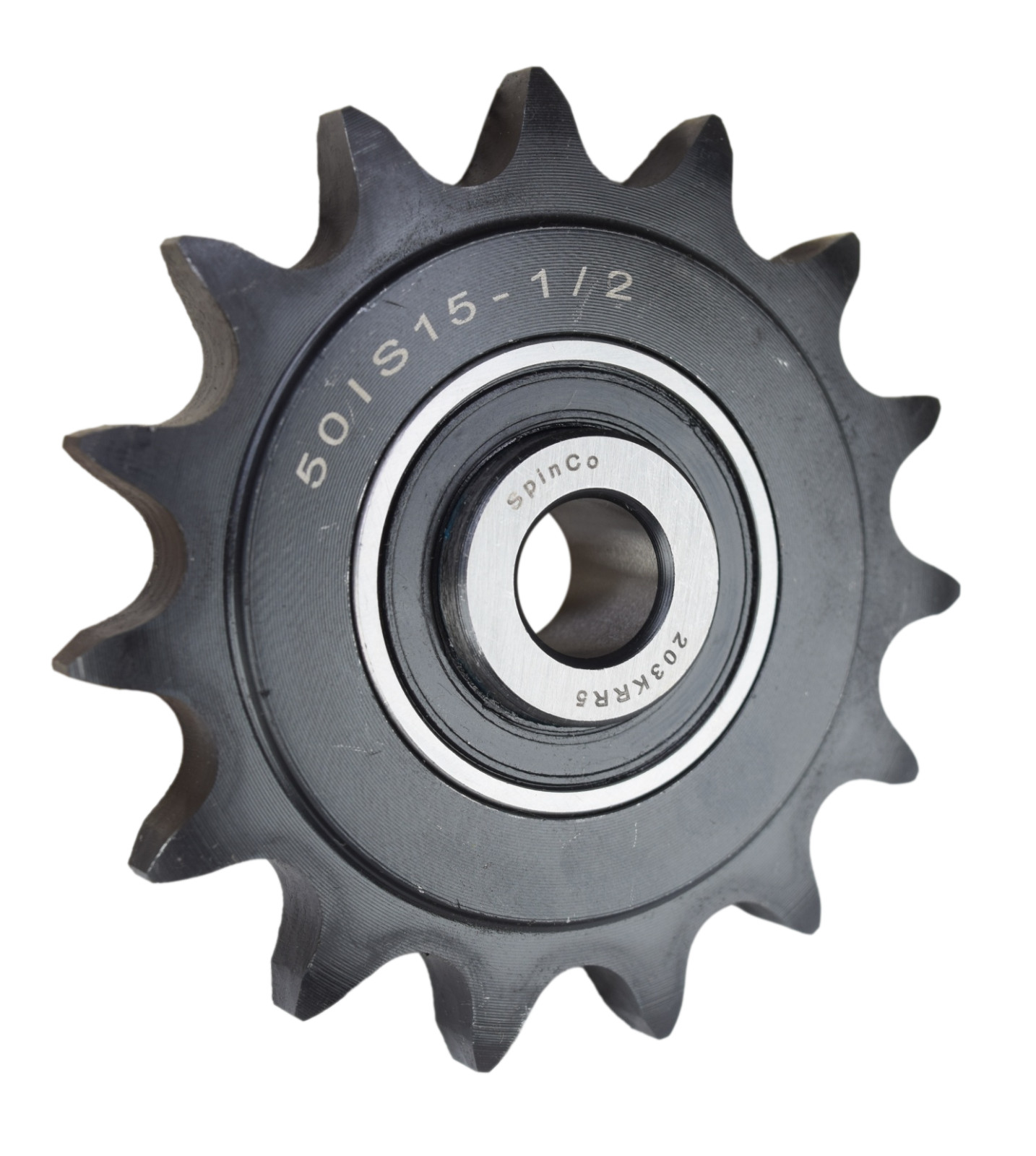 15 Tooth Steel Idler Sprocket for #50 Roller Chain with 1/2" ID 50BB15H-1/2