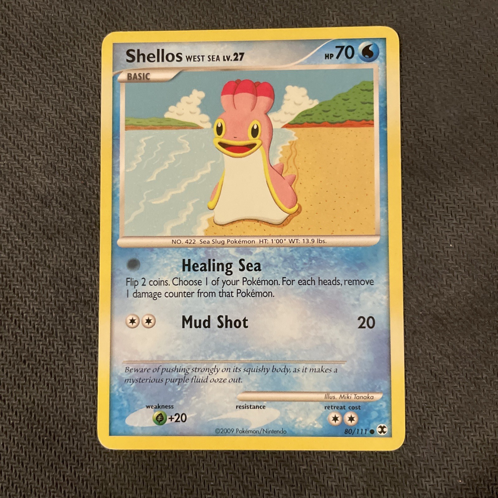Shellos West Sea 80/111 Pokemon Rising Rivals Common 2009 LP