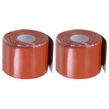 2 Rolls Self Fusing Silicone Tape 2"x10ftx0.04" Waterproof Seal Tape Red