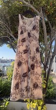 Vintage SILK TOMMY BAHAMA Women 2 Floral Dress Sleeveless Hawaii Hibiscus Print