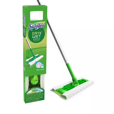 Swiffer Sweeper Floor Mop Starter Kit Dry Wet Cloths Multi Surface Cleaner