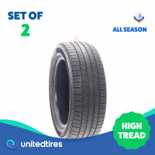 Set Of 2 Used 23555r18 Michelin Defender 2 100h - 832 Set Of 2 Used 23555r18 Michelin Defender 2 100h - 832