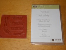 Stampin'Up A WORD FOR YOU clear mount stamp set NEW