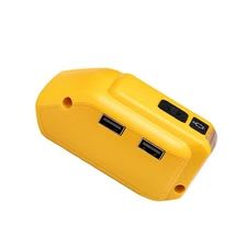 New DCB090 Battery Adapter For DEWALT 14.4V/20V MAX USB Power Source Charger