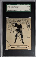 1936-37 O-PEE-CHEE OPC AUREL JOLIAT #D-129 SGC 5 