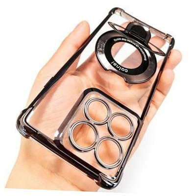 Case Compatible with Motorola Moto Edge 2025, Clear TPU MOTO Edge 2025 Black